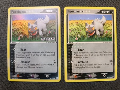 Poochyena Ex Delta Species DS79 79/113 Reverse Holo Pokemon TCG