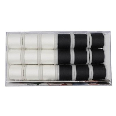 Madeira 18er Garnbox Aerofil 120 schwarz/weiß 18 x 200m (0,97 EUR/100 m)