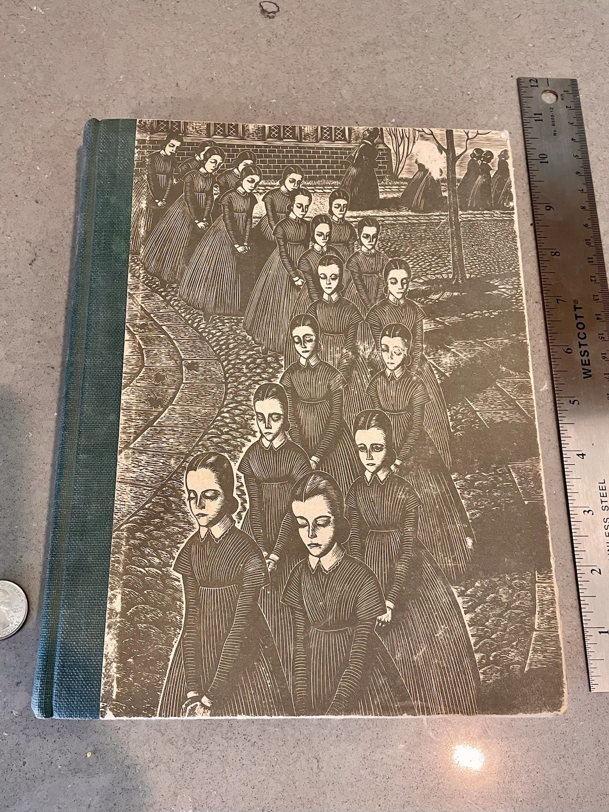 Vintage Book 1943 Jane Eyre by Charlotte Bronte Illustrations hardcover