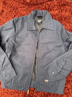 Dickies Navy Bomber Jacket Men's M Insulated Lined Zip Front Workwear