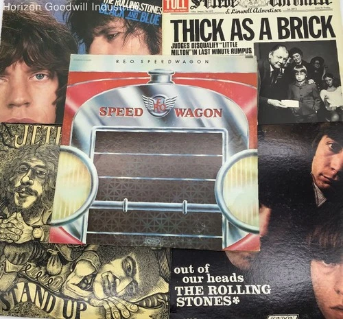 Vintage Rock Music LP Vinyl Records Lot-Rolling Stones/Jethro Tull/The Who/More!
