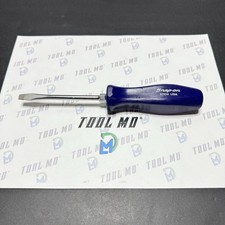 Snap-on Tools Usa Rare Classic Blue Hard Handle 14 Flat Head Screwdriver Sdd4
