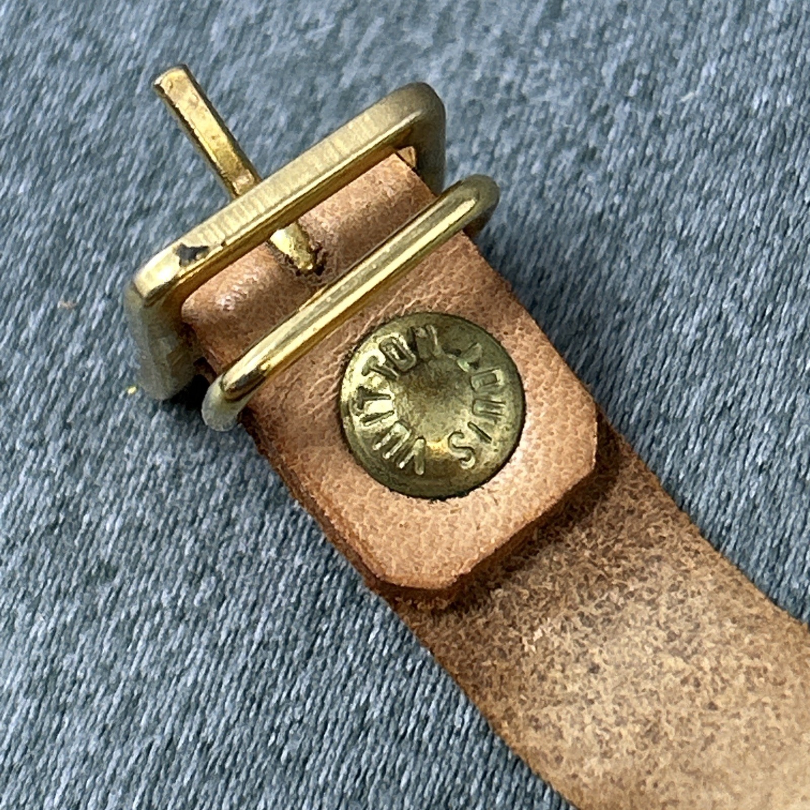 LV Louis Vuitton Luggage Tag Leather Made in France 2pc Travel Accessory thumbnail 10