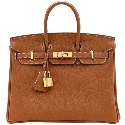 Hermes Birkin 25 Gold Togo Leather With Gold Hardware
