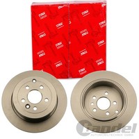 2X Trw Bremsscheiben 302Mm Voll Hinten Passend FÜR Land Rover Freelander |