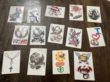 Lot Of 14 Vintage Vending Machine Tattoos.