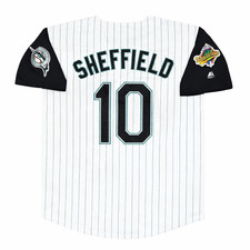 Gary Sheffield 1997 Florida Marlins Alt World Series Jersey Men's (L-XL)