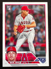 BEN JOYCE 2023 Topps Update Series #US195 Rookie Card RC Los Angeles Angels. rookie card picture