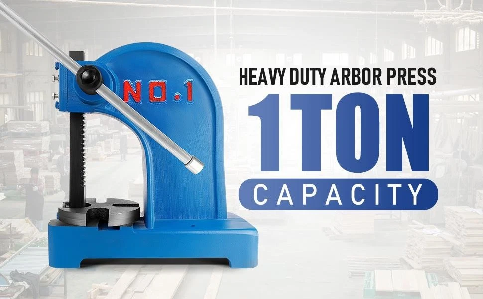 1 Ton Arbor press Manual Desktop Arbor Press Cast Iron Arbor Press Manual Press - Picture 2 of 9