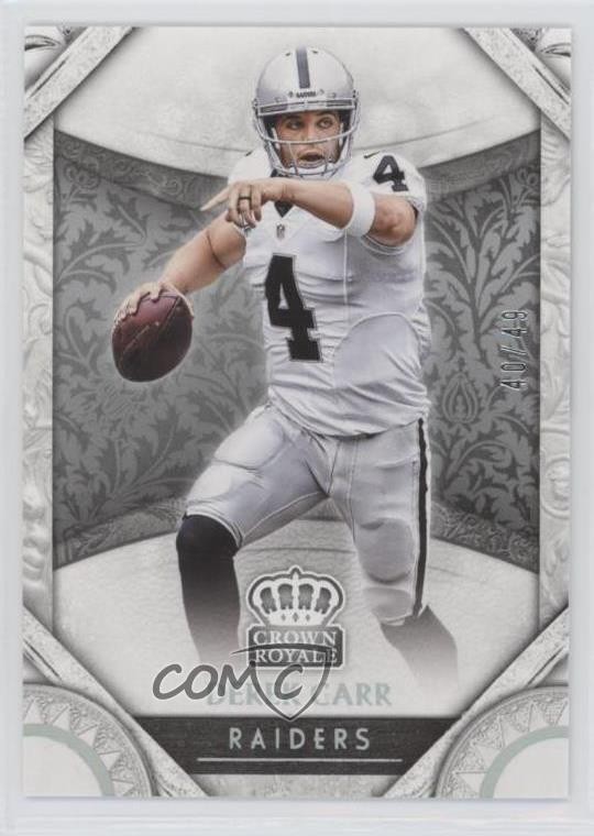 2016 Panini Preferred Retail Crown Royale Platinum 40/49 Derek Carr #22 fm0