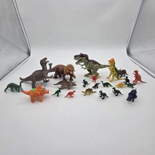 Assorted Large  Mini Plastic Dinosaur Lot Jurassic Toy Figures T Rex Raptor