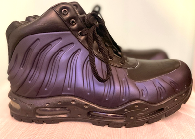 Nike Air Max Foamdome Eggplant 843749-500 Purple Black Foamposite
