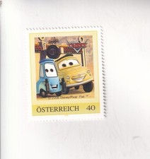 TIMBRE PM Autriche DISNEY CARS - AUTO Film Timbre 5 MNH