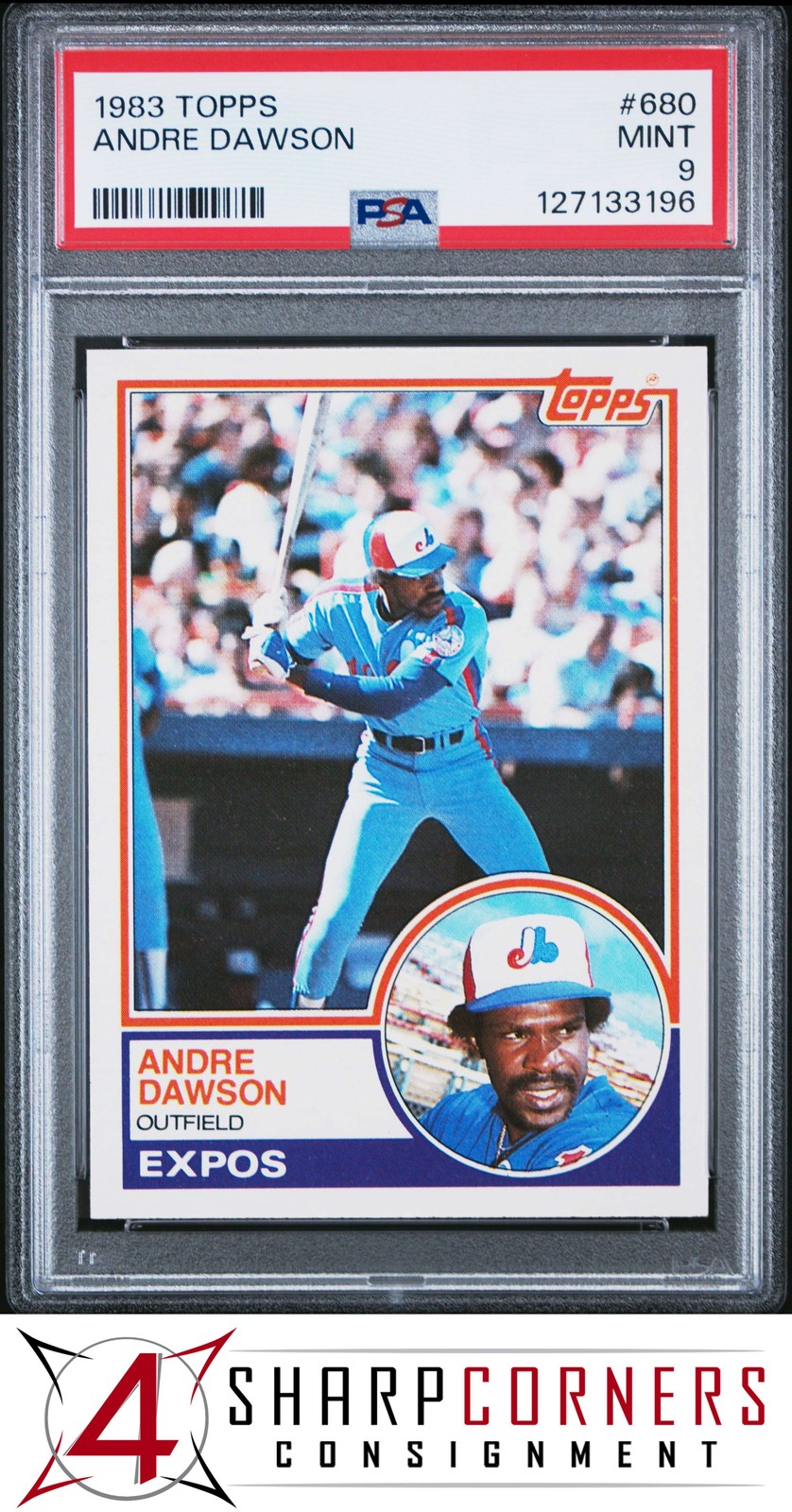 1983 TOPPS #680 ANDRE DAWSON EXPOS HOF PSA 9