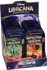 Sealed The First Chapter Starter Deck Display 12 booster packs Disney Lorcana