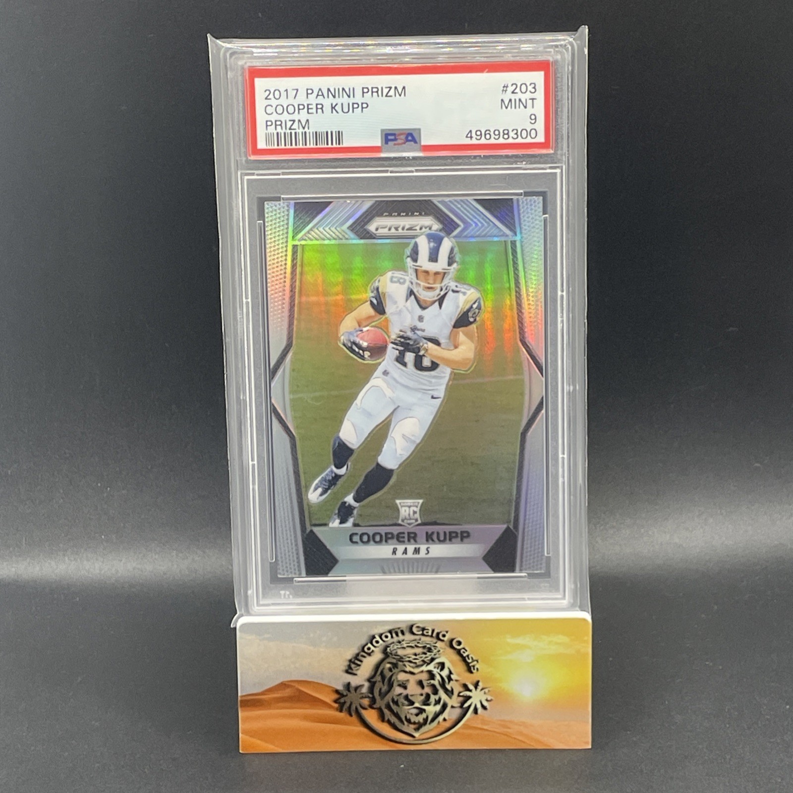 COOPER KUPP 2017 Panini Prizm - #203 Silver Prizm Refractor Rookie OPOY PSA 9 RC