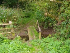 Photo A3 Footbridge over Lyde Brook Spring Hill/SO8895  c2014