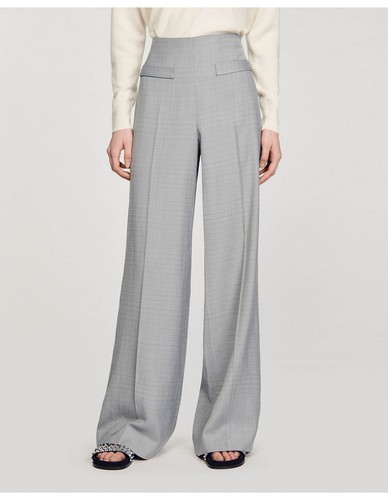 Sandro Paris Damen Hose Größe 38 FR / M High Waist UVP: 245 EUR SFPPA01362