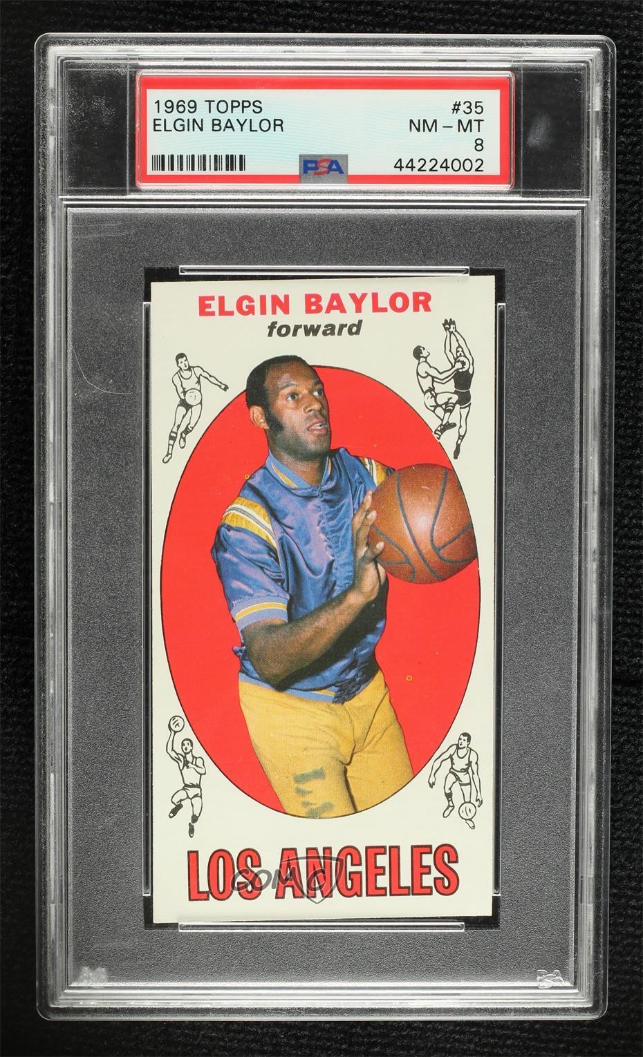 1969-70 Topps Elgin Baylor #35 PSA 8 HOF h8b