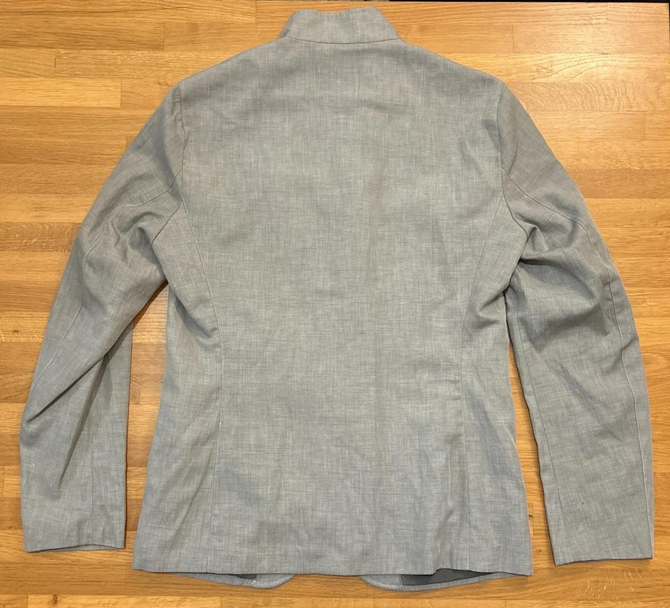 Jaqueta terno blazer cinza peito único Armani Collezioni US$ 995 nova com etiquetas - Imagem 2 de 4