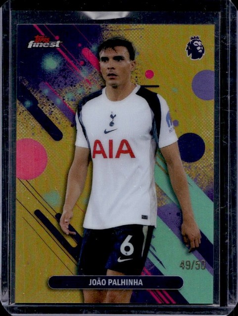 2025-26 Topps Finest Premier League Joao Palhinha Common Gold Refractor #/50