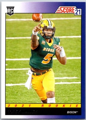 2021 Score Trey Lance Rookie Throwback RC #TB3