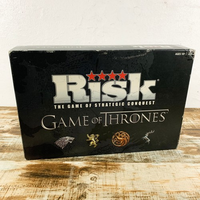 #ad Risk Game of Thrones Board Game 98% Complete No Tyrell Pieces $34.95