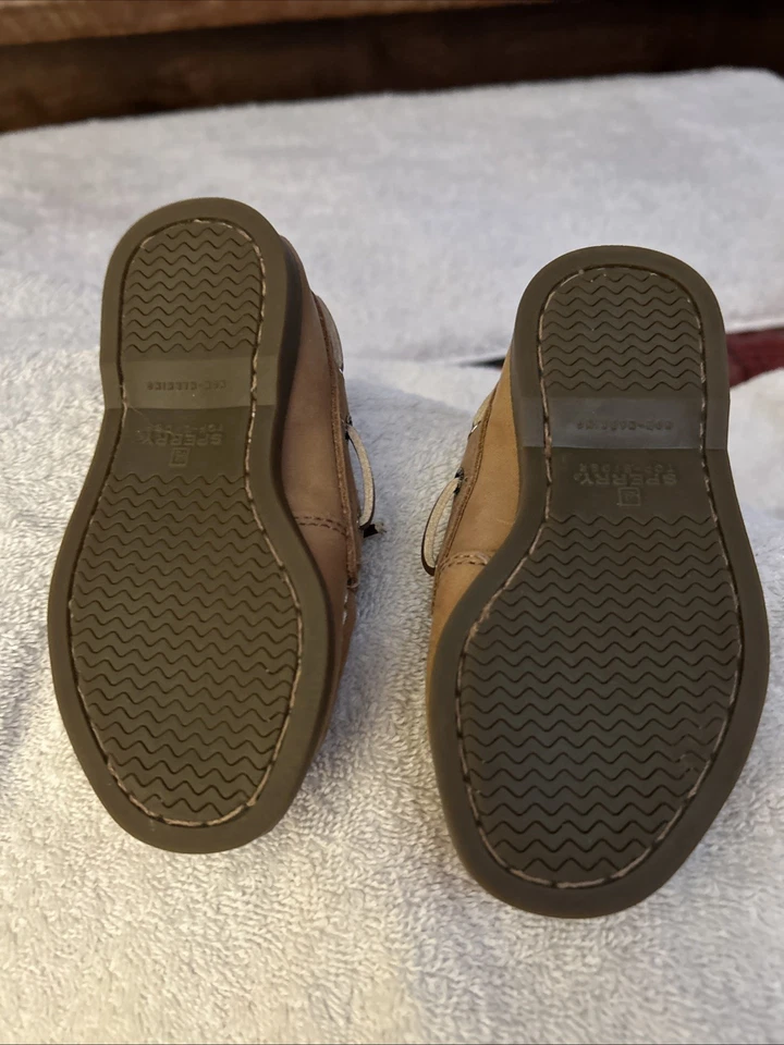 Mocasines Sperry Top Sider de gamuza talla 4T cuero marrón Foto 4 de 4