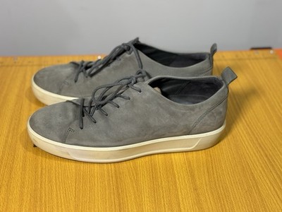 ECCO Men's Grey Suede Soft 8 Casual Sneaker Size 7 US 41 EU EUC