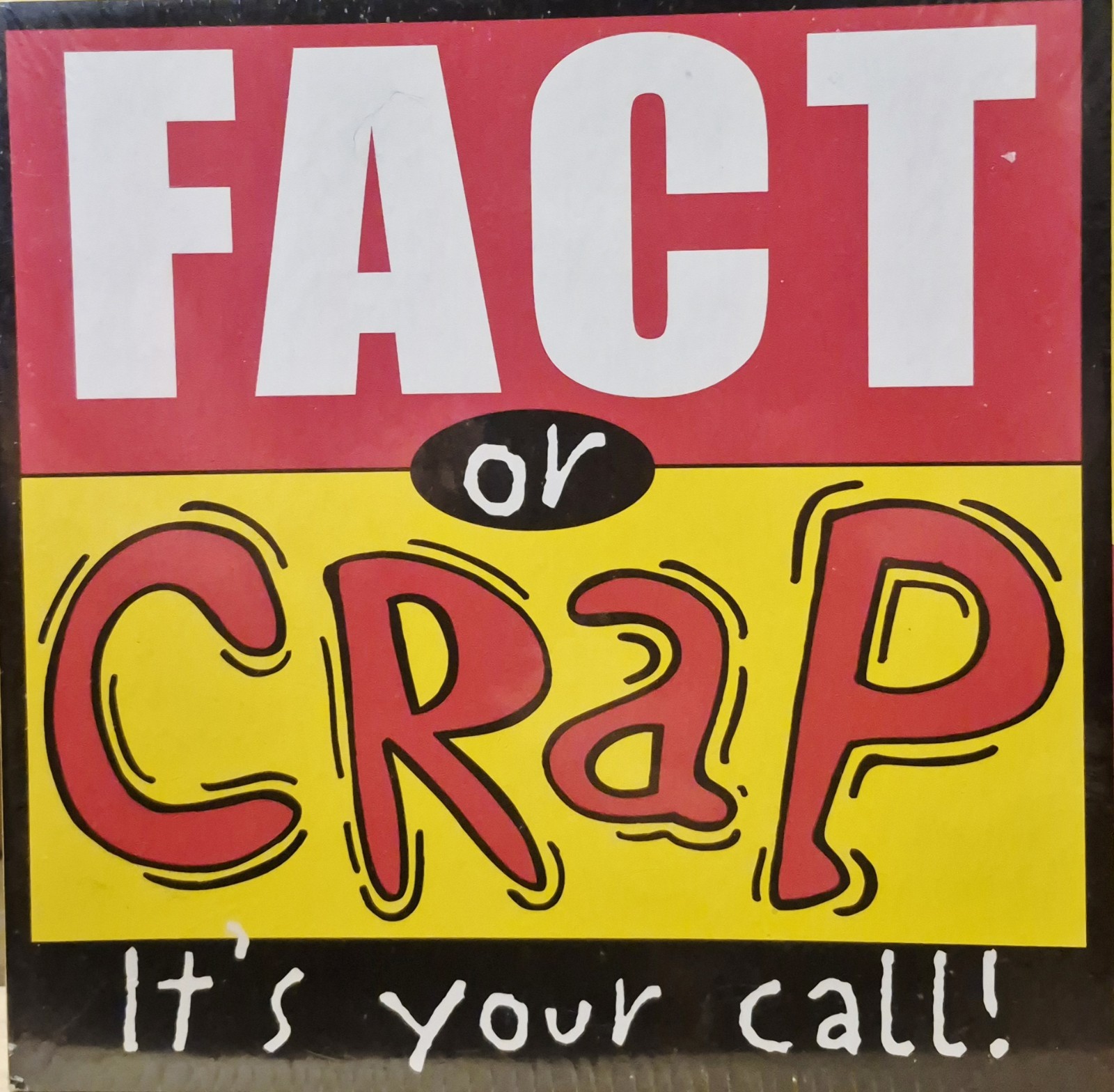 S: Fact Or Crap Trivia Board Game Ages 12 & Up. New & Sealed