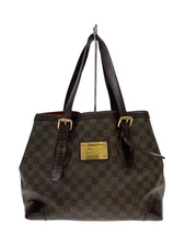 LOUIS VUITTON Tote Bag Hampstead GM_Damier Ebenne_BRW PVC Brown Used