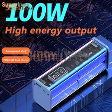 22.5W DIY PD Fast Battery Charger Case Power Bank Box Kit For 8PCS 18650 Battery