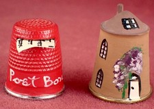 ** Two ** Jacqui & David Parker Thimbles Post Box (1989) & Canal Cottage (1988)