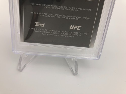 ANDERSON SILVA AUTO Trading Card 2024 TOPPS MIDNIGHT UFC graded slab PSA MINT 9 - Picture 12 of 12