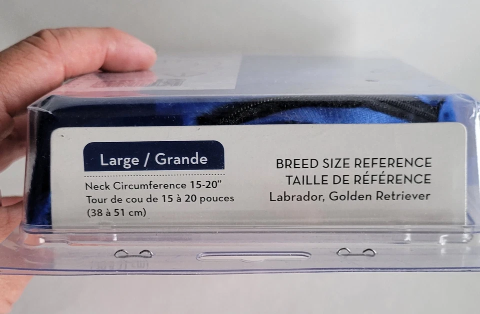 Coleira elétrica grande KONG CLOUD protetora inflável pós cirurgia lesão cachorro 15"-20" - Imagem 3 de 4