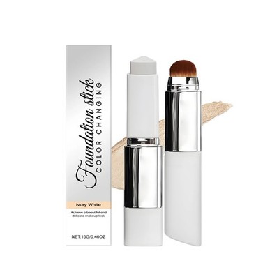 Color-Changing 2-In-1 Foundation Stick - Lightweight & Moisturizing for All Skin