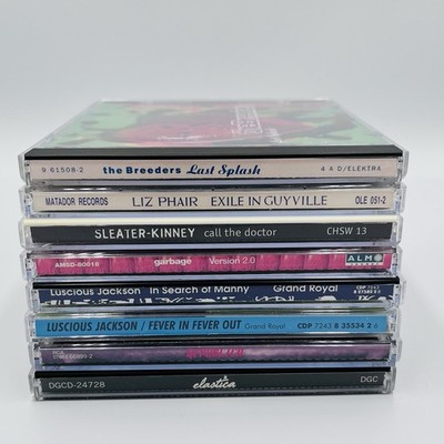 90 s Alternative Indie Rock CD Lot Breeders Elastica Garbage Liz Phair Sleater