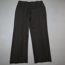 Canali 1934 32x29 Brown 100 Wool Flat Front Classic Straight Dress Mens Pants