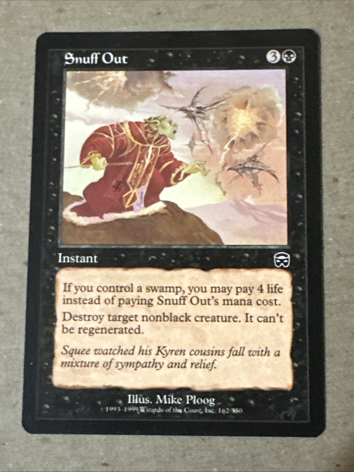 Snuff Out X1 Mercadian Masques NM Condition See Front/back Pics MTG
