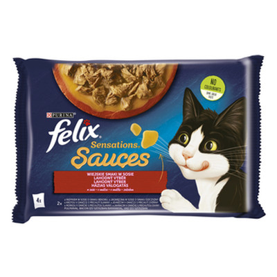 FELIX SENSATIONS MP Pute und Lamm in Sauce 4x85g = 340g