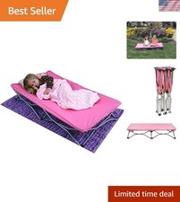My Cot Portable Toddler Bed in Pink - Travel-Friendly, No Assembly Required