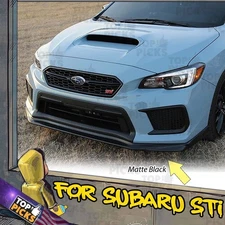 Fits 18-21 Subaru WRX STI JDM VR Style Front Bumper Chin Lip Spoiler Body Kit 