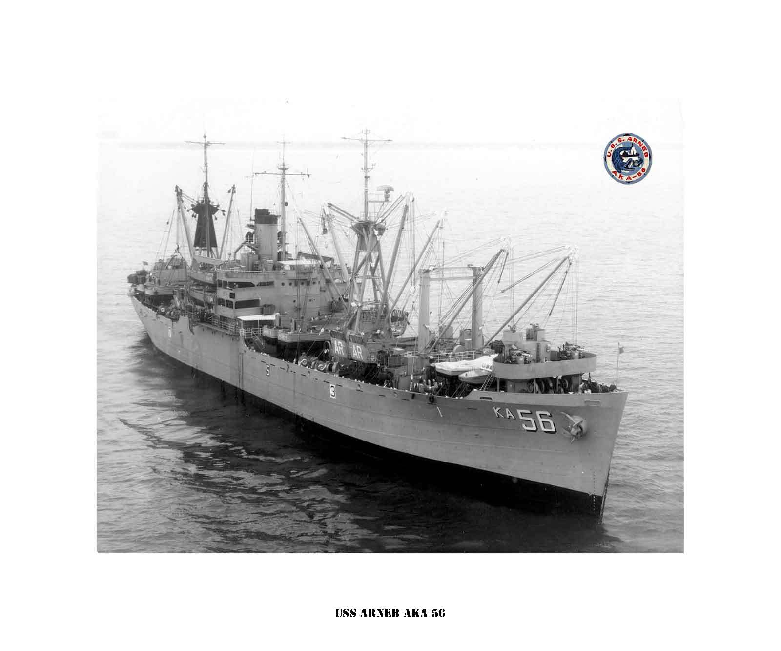 USS ARNEB AKA 56 , US Naval Ship, USN Navy Photo Drucken USS ARNEB AKA 56 , US Naval Ship, USN Navy Photo Drucken