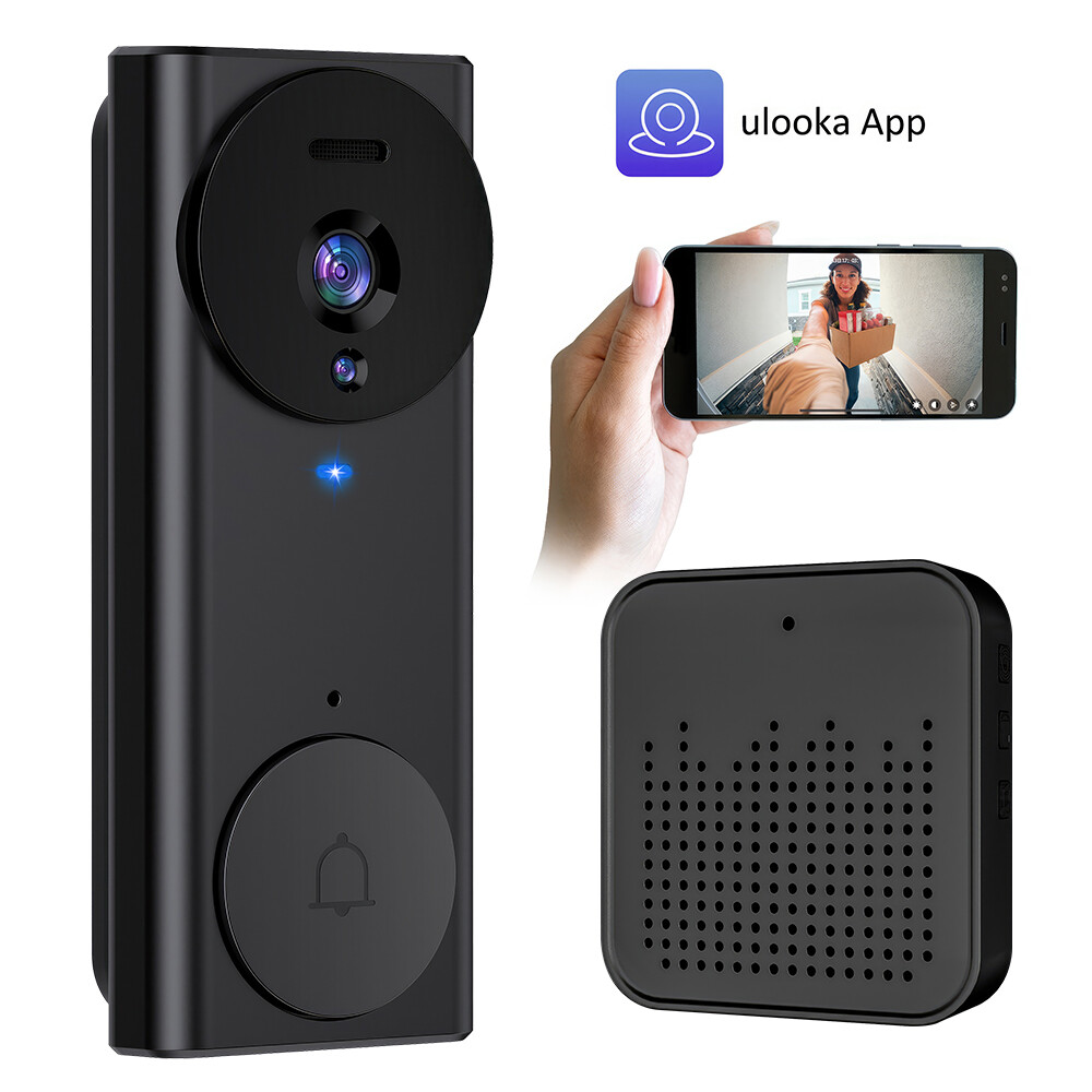Wireless Security WiFi Smart Doorbell Intercom Video Camera Bell Chime Door Ring-image