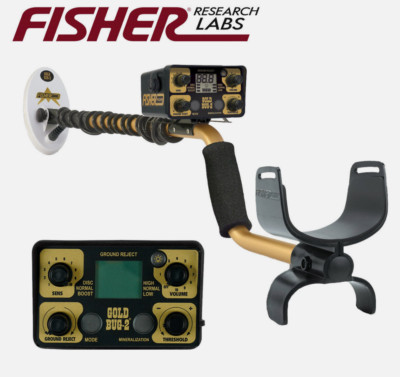 Fisher Gold Bug 2 Metal Detector with 6.5'' Search Coil Gold Nugget Hunting NEW