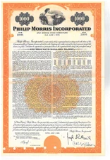Philip Morris Incorporated bond certificate
