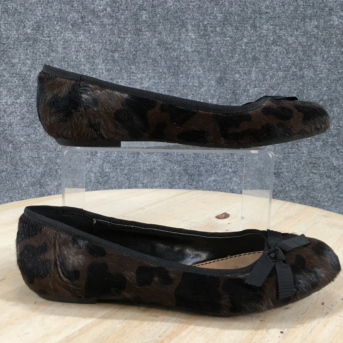 Simply Vera Vera Wang Shoes Womens 7 M Ganauche Ballet Flats Leopard Brown
