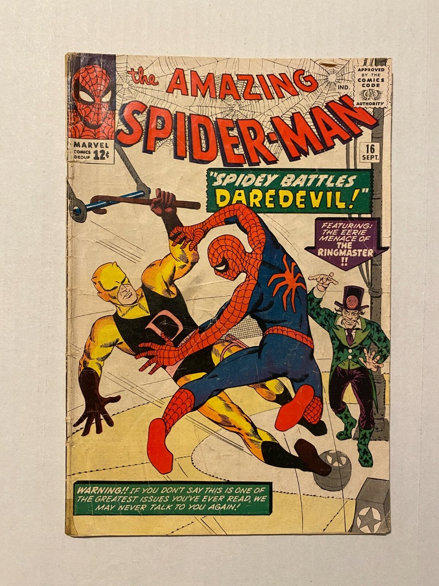 AMAZING SPIDER-MAN #16 VG 4.0 1ST MEETING OF DAREDEVIL AND SPIDER