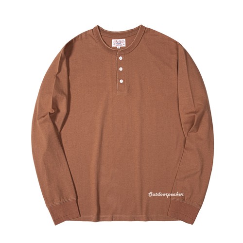 Red Tornado Men's Casual Front Placket Short/Long Sleeve Henley Shirts T-Shirts - Picture 21 of 48