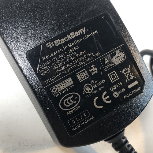 BlackBerry Adapter PSM05R-050CHW Wall Charger ASY-07559-001 Travel Charger - Picture 2 of 4